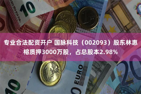 专业合法配资开户 国脉科技（002093）股东林惠榕质押3000万股，占总股本2.98%